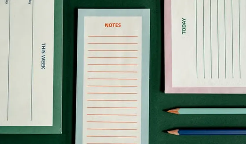 Weekly planner and checklist